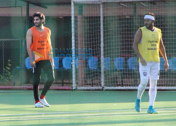 dino morea and ahan shetty snapped during a football match 6