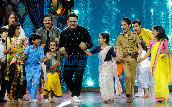 govinda and varun sharma snapped promoting fry day on the sets of indias best dramebaaz2