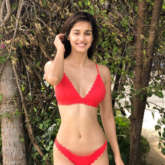 HOT! This flaming RED BIKINI image of Disha Patani is sure to give you fitness goals