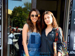 Rakul Preet Singh and Rhea Chakraborty spotted at Bastian in Bandra