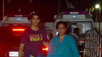 Ishaan Khatter snapped with his mom at Hinduja Hospital