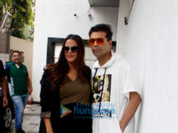 SPOTTED:Neha Dhupia & Karan Johar before the recording of NoFilterNeha Season 3