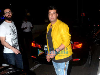 Kartik Aaryan, Dinesh Vijan, Kriti Sanon & Varun Sharma spotted at Hakkasan