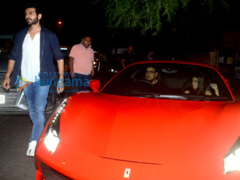 Kartik Aaryan, Dinesh Vijan, Kriti Sanon & Varun Sharma spotted at Hakkasan