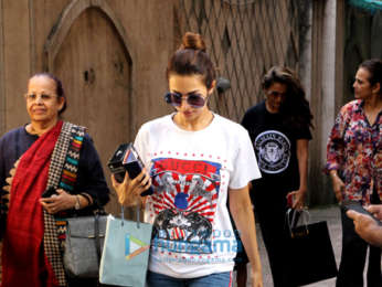 Malaika Arora and Amrita Arora spotted at their mother's house