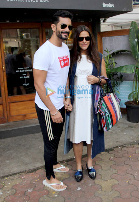 neha dhupia and angad bedi spotted at sequel cafe in bandra 1