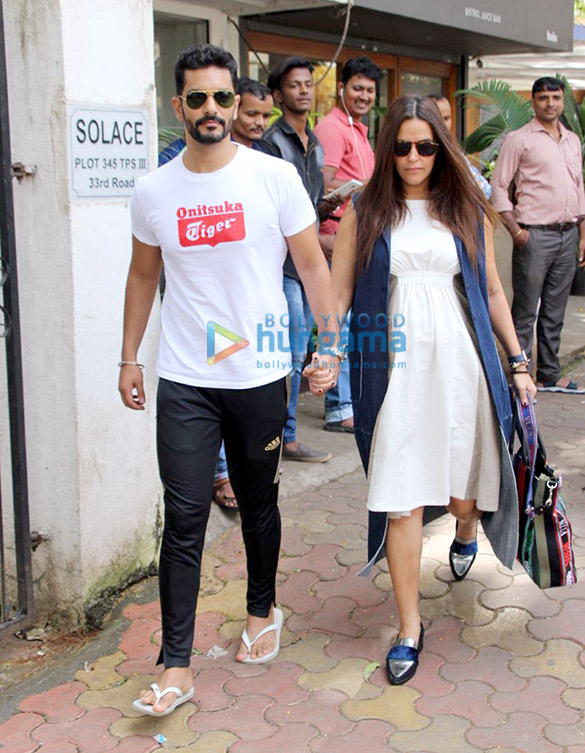 neha dhupia and angad bedi spotted at sequel cafe in bandra 6
