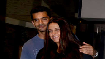 Neha Dhupia and Angad Bedi spotted at Soha Ali Khan’s home