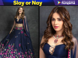 Slay or Nay: Nushrat Bharucha in Arpita Mehta for a sangeet ceremony