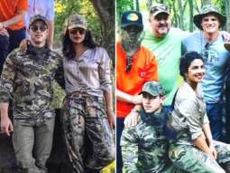 Priyanka Chopra and fiancé Nick Jonas enjoy ranch life with Joe Jonas in camouflage outfits