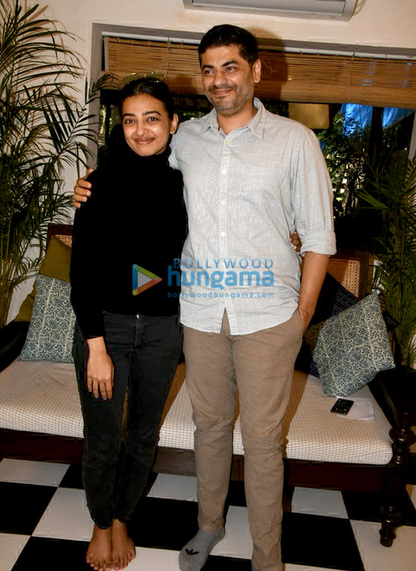 radhika apte and atul mongia snapped at a shooting of masterclass show 6