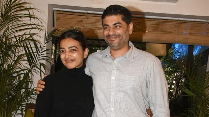 Radhika Apte and Atul Mongia snapped at a shooting of masterclass show