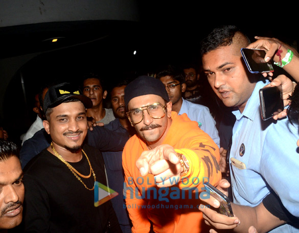 ranveer singh snapped at famous studio for gully fest 6