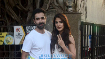 Rhea Chakraborty and Varun Mitra snapped in Khar