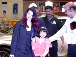 SPOTTED: Aishwarya Rai Bachchan with daughter at airport