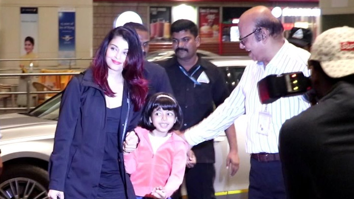 SPOTTED: Aishwarya Rai Bachchan with daughter at airport