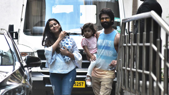 POTTED: Shahid Kapoor taking baby Zain home