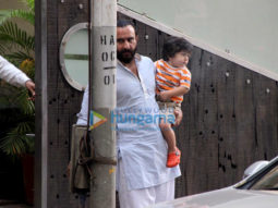 Saif Ali Khan, Taimur Ali Khan, Soha Ali Khan, Inaaya and Sharmila Tagore snapped at Saif’s house