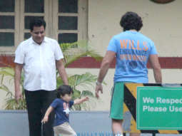 Saif Ali Khan, Taimur Ali Khan and Ishaan Khatter spotted at Bastian in Bandra