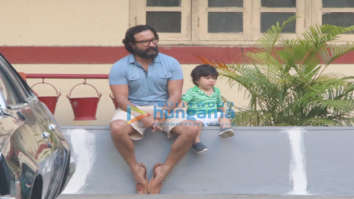 Saif Ali Khan and Taimur Ali Khan snapped in Bandra