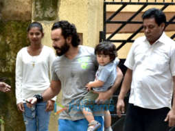 Saif Ali Khan and Taimur Ali Khan spotted in Bandra