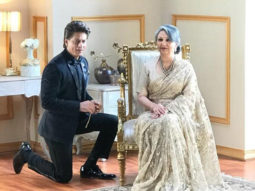 Shah Rukh Khan romantically kneels down for a lady and it is NOT Gauri Khan (see picture)