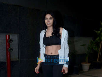 Sherlyn Chopra snapped outside the gym