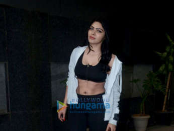 Sherlyn Chopra snapped outside the gym