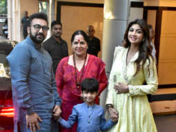 Shilpa Shetty and family snapped at friends place for Ganpati