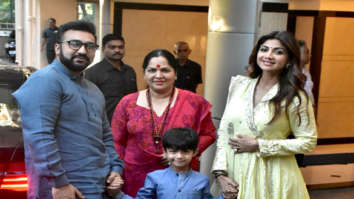 Shilpa Shetty and family snapped at friends place for Ganpati