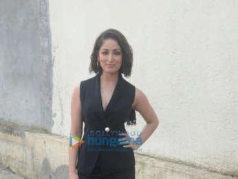 Shraddha Kapoor, Yami Gautam and Divyendu Sharma snapped during Batti Gul Meter Chalu promotions on Comedy Circus