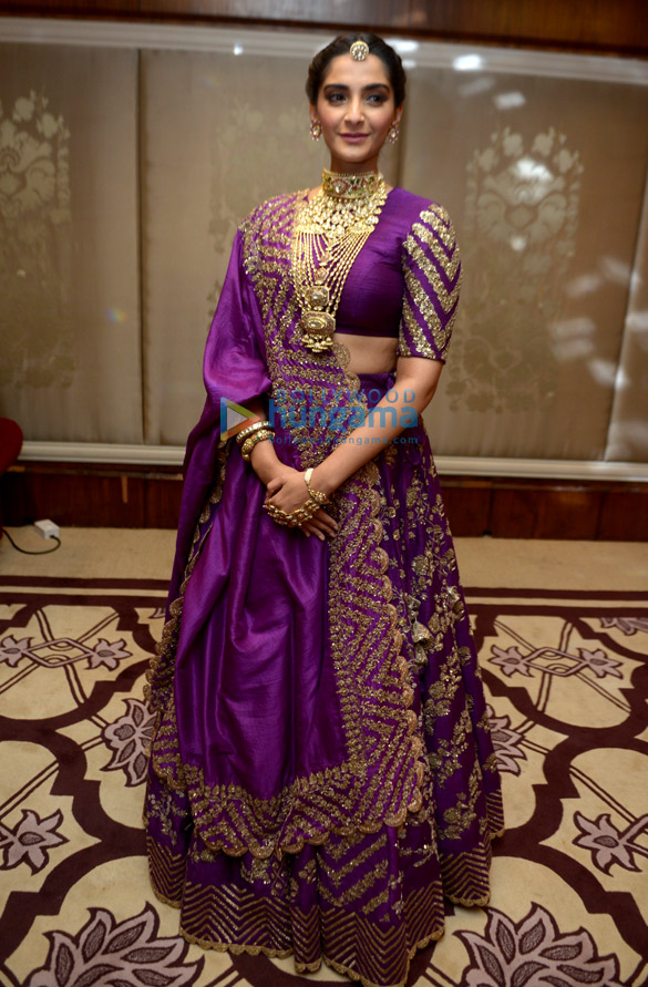 sonam kapoor ahuja and anand ahuja snapped attending an event in delhi 6