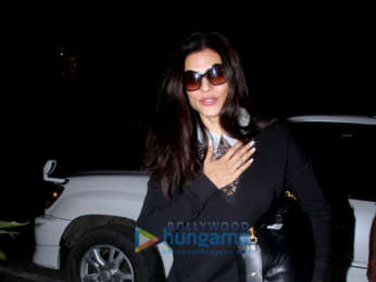 Sushmita Sen spotted outside a clinic in Bandra