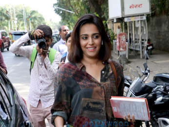 Swara Bhaskar and Dimple Kapadia spotted outside a salon in Juhu