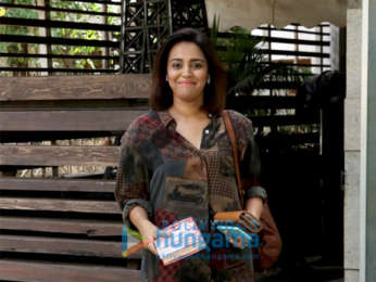 Swara Bhaskar and Dimple Kapadia spotted outside a salon in Juhu