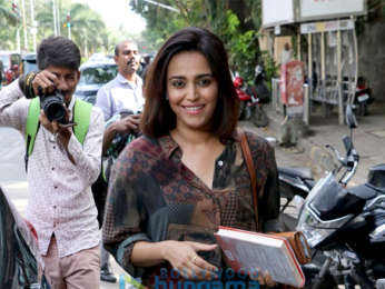 Swara Bhaskar and Dimple Kapadia spotted outside a salon in Juhu