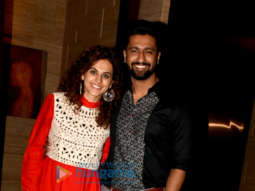 Taapsee Pannu, Abhishek Bachchan and Vicky Kaushal snapped in Juhu