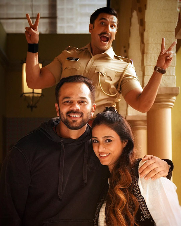 Tabu surprises Rohit Shetty on Simmba set and Ranveer Singh can't stop jumping with joy