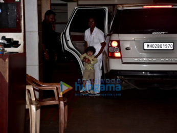 Taimur Ali Khan snapped at his grandmother's house in Bandra