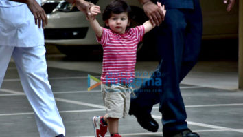Taimur Ali Khan spotted at play school in Bandra