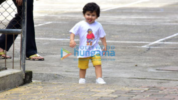 Taimur Ali Khan spotted playing in Bandra