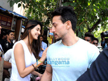 Tiger Shroff and Disha Patani spotted at Bastian in Bandra