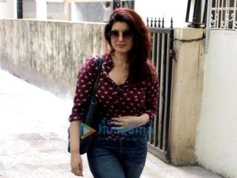 Twinkle Khanna snapped outside a clinic