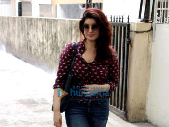 Twinkle Khanna snapped outside a clinic