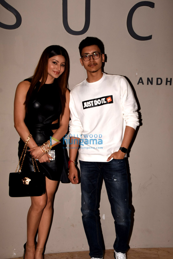 Urvashi Rautela snapped at her brother’s birthday bash in Andheri