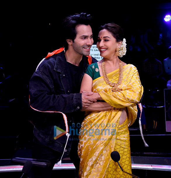 varun dhawan anushka sharma and madhuri dixit snapped on dance deewane 5