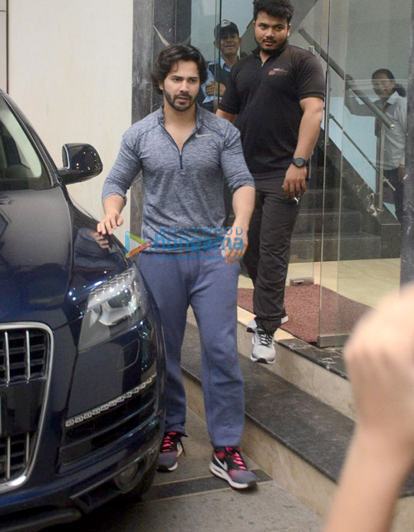 Varun Dhawan snapped outside his gym in Bandra
