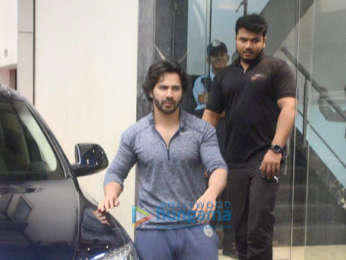 Varun Dhawan snapped outside his gym in Bandra