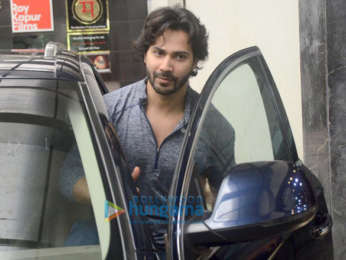 Varun Dhawan snapped outside his gym in Bandra