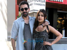 Varun Mitra and Rhea Chakraborty spotted at Vishesh Films’ office in Khar